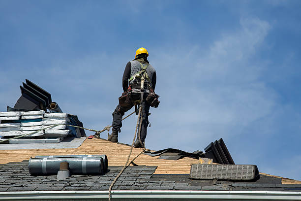 Professional Flat Roof Repair technician working in Oak Hill, OH